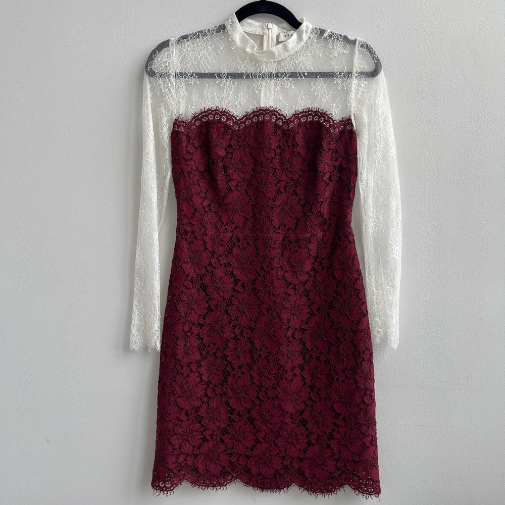 Sandro Lace Dress Scallop Hem size 1(US Small)
